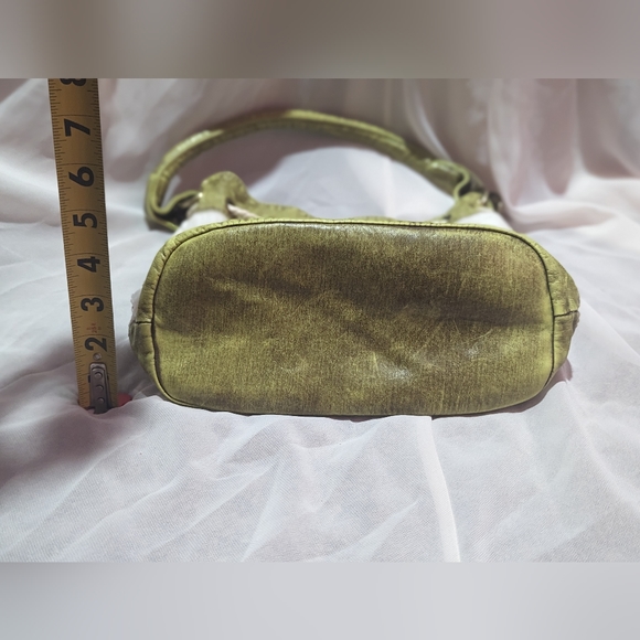 J & E New York Small Purse Green And White Stripes - Picture 9 of 11